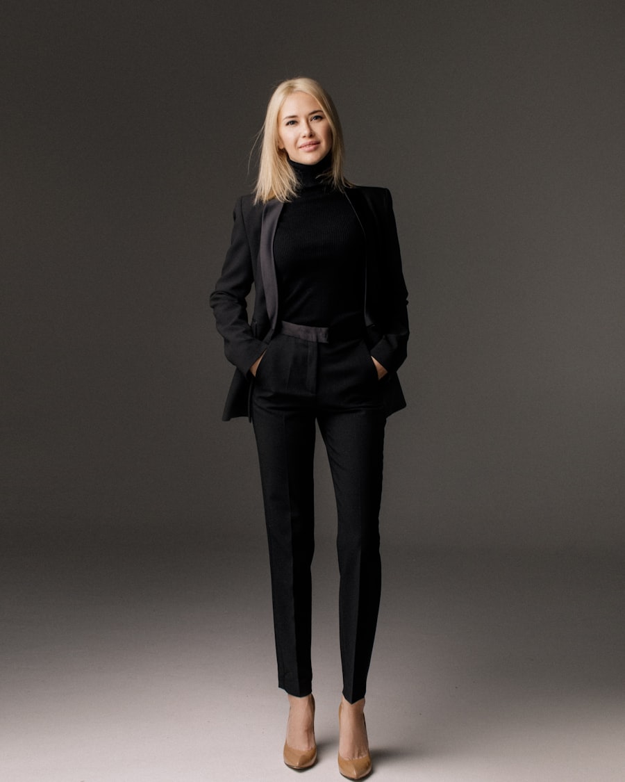 Traje sastre negro — colección Formal